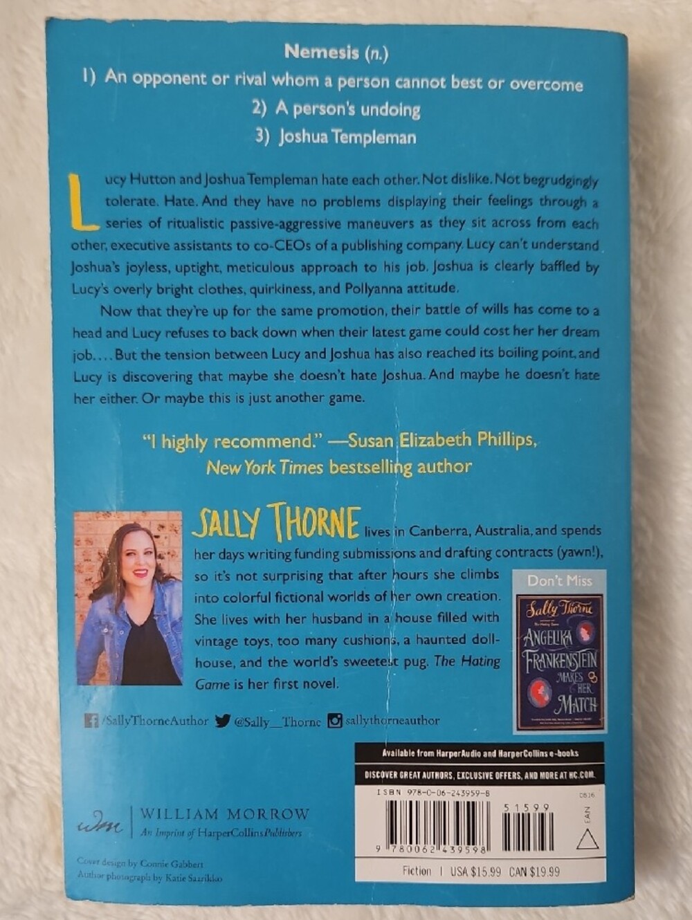 The Hating Game by Sally Thorne - Paperback Book - Picture 2 of 4